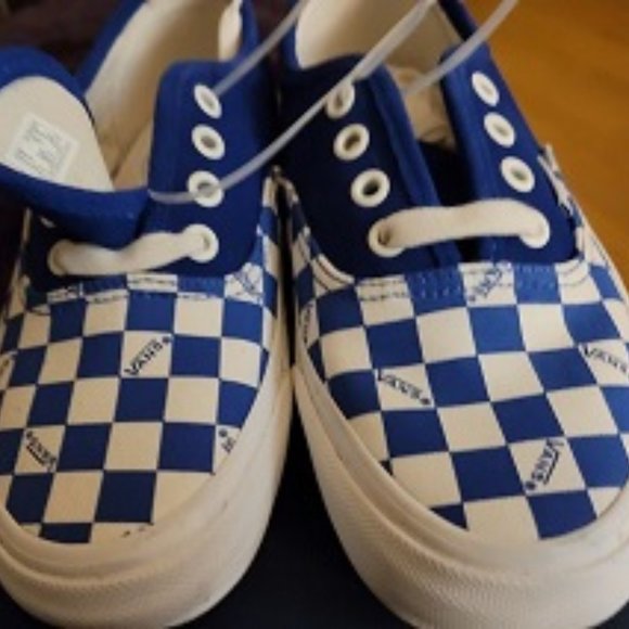 Vans Other - VANS Blue and White Checkered Sneakers